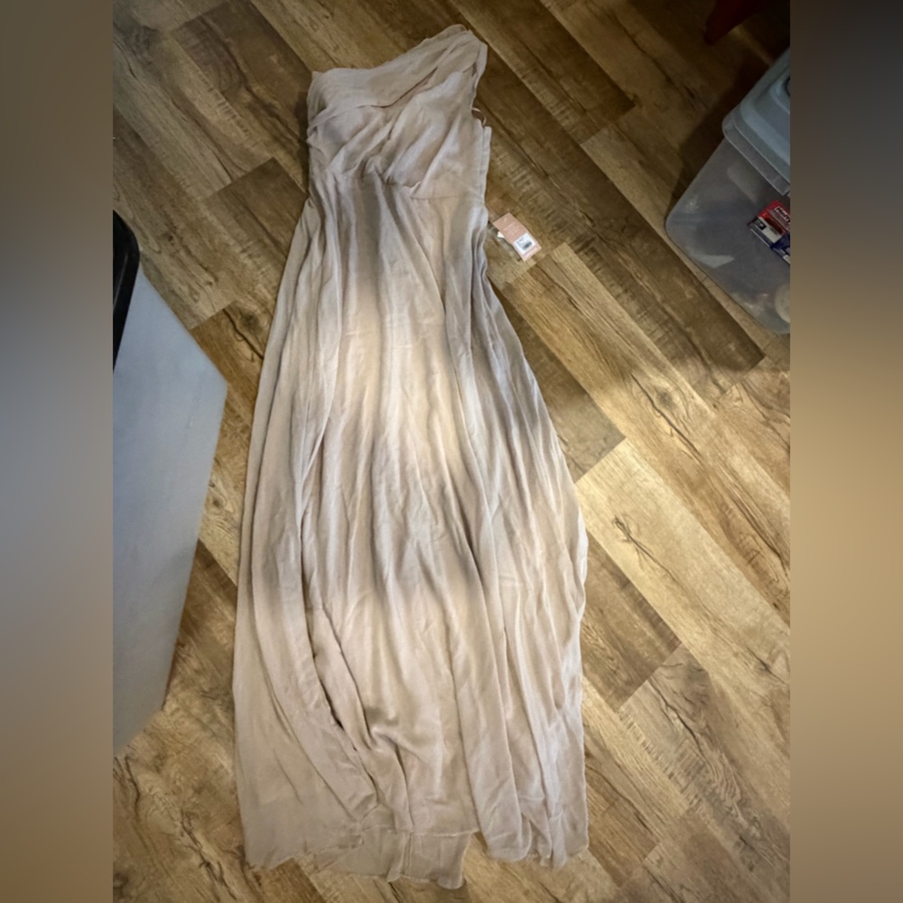 Birdy Grey One-Shoulder Cream Dress